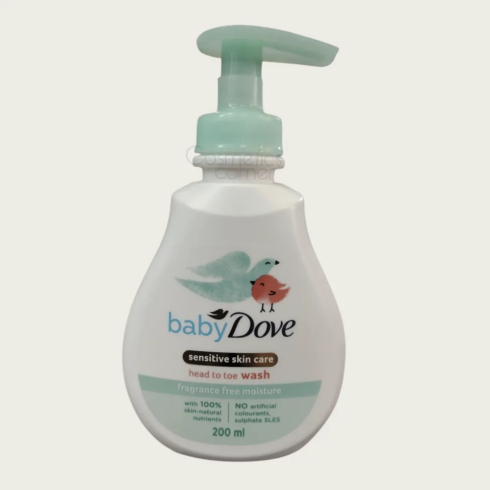 Dove Baby Fragrance Free Moisture Head to Toe Wash 200ml – Gentle Cleansing for Sensitive Baby Skin Dove Baby Fragrance Free Moisture Head to Toe Wash 200ml – Gentle Cleansing for Sensitive Baby Skin