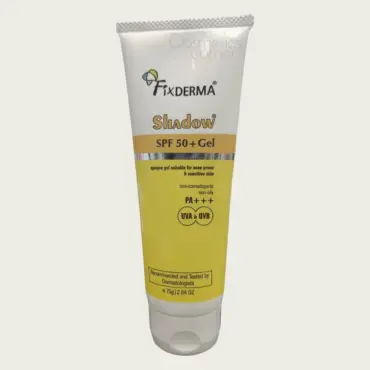 Fixderma Shadow Gel Sunscreen SPF50+ 75g – Matte Finish Sun Protection