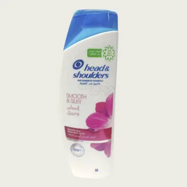 Head & Shoulders Smooth & Silky Anti-Dandruff Shampoo 350ml – Flake Protection & Silky Smooth Hair