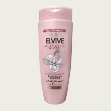 L’Oréal Elseve Glycolic Gloss Extra Gloss Shampoo 600ml – Shine Enhancing Care for Smooth Glass Hair