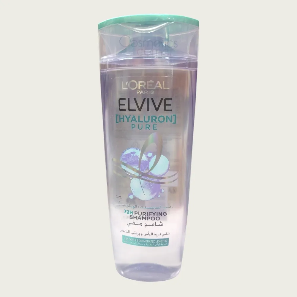 Loreal Elvive Hyaluron Pure Purifying Shampoo 400ml – Deep Cleansing & Hydrating Hair Care for Fresh Scalp Loreal Elvive Hyaluron Pure Purifying Shampoo 400ml – Deep Cleansing & Hydrating Hair Care for Fresh Scalp