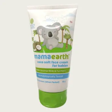 Mamaearth Baby Coco Soft Face Cream 60g – Gentle Moisturizing Care for Soft & Healthy Baby Skin