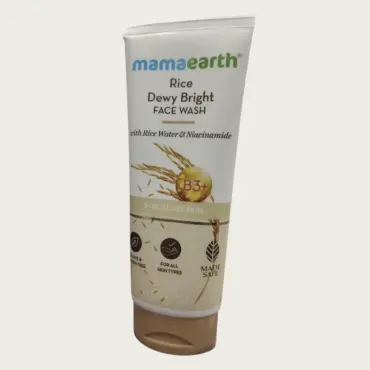 Mamaearth Rice Dewy Bright Face Wash 100ml – Brightening Cleanser for Soft & Glowing Skin