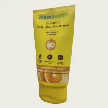 Mamaearth Vitamin C Sunscreen 50g – Daily Brightening Sun Protection