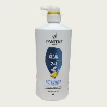 Pantene Classic Clean 2-in-1 Shampoo & Conditioner 820ml – Daily Freshness & Smooth Hair Care