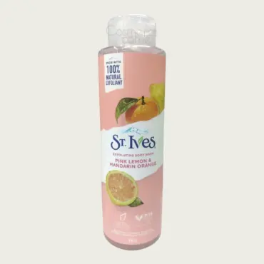 St. Ives Pink Lemon & Mandarin Orange Exfoliating Body Wash 450ml – Refreshing Smooth Skin Care