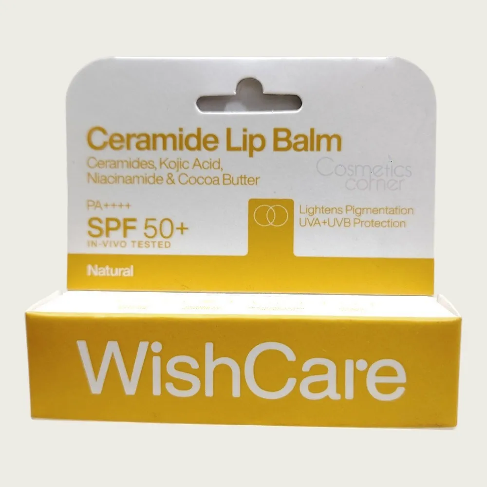 WishCare Ceramide Natural Lip Balm with SPF50 PA+++ 5g – Moisturizing Lip Care WishCare Ceramide Natural Lip Balm with SPF50 PA+++ 5g – Moisturizing Lip Care