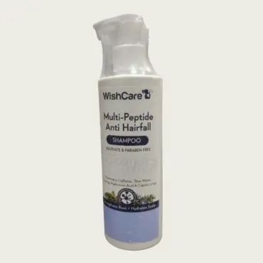 WishCare Multi-Peptide Anti Hairfall Shampoo 250ml – Strengthening Care for Reduced Breakage & Healthier Hair