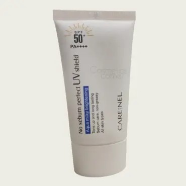 Carenel No Sebum Perfect UV Shield Sunscreen SPF50+ PA++++ 50ml – Oil Control Sun Protection