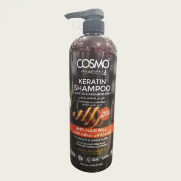 Cosmo Anti Hair Fall Keratin Shampoo 1000ml – Strengthening & Hair Fall Control