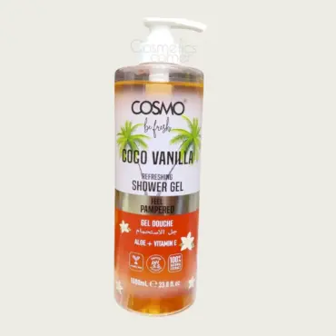 Cosmo Be Fresh Coco Vanilla Refreshing Shower Gel 1000ml – Refreshing & Nourishing Body Wash