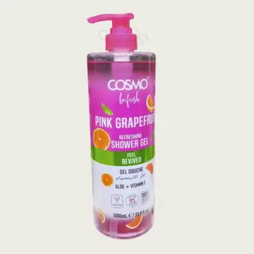 Cosmo Be Fresh Pink Grapefruit Shower Gel 1000ml – Refreshing & Revitalizing Body Wash