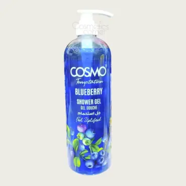 Cosmo Temptation Blueberry Shower Gel 1000ml – Refreshing & Fruity Body Wash