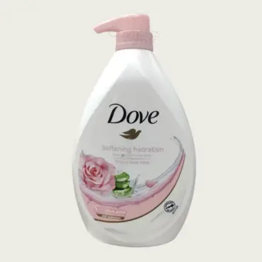 Dove Softening Hydration Rose & Aloe Vera Nourishing Body Wash 1L