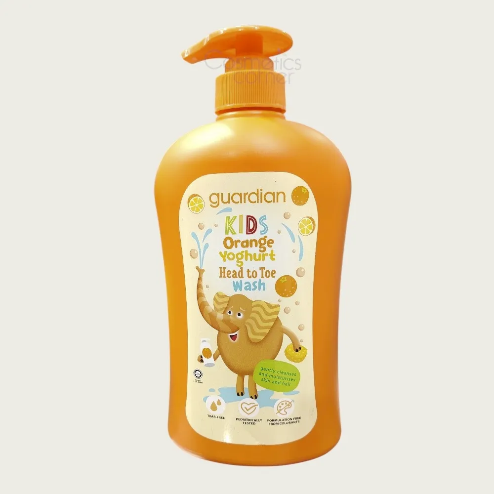 Guardian Kids Orange Yoghurt Head to Toe Wash 750ml – Gentle Hair & Body Cleanser Guardian Kids Orange Yoghurt Head to Toe Wash 750ml – Gentle Hair & Body Cleanser