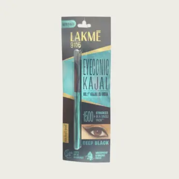 Lakme 9 to 5 Eyeconic Kajal Deep Black 0.35g – Long Lasting Smudge Proof Kajal