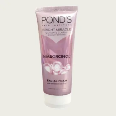 Pond's Bright Miracle Ultimate Clarity Niasorcinol Facial Foam 90g – Brightening & Deep Cleansing Face Wash