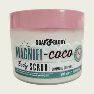 Soap & Glory Magnifi-Coco Body Scrub 300ml – Exfoliating & Coconut Scented Body Polish