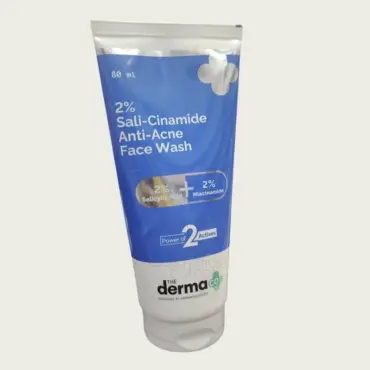 The Derma Co 2% Sali-Cinamide Anti-Acne Face Wash 80ml – Acne Control & Oil-Free Cleanser
