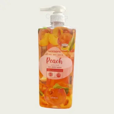 Watsons Peach Scented Gel Body Wash 1000ml – Refreshing & Fruity Fragrance