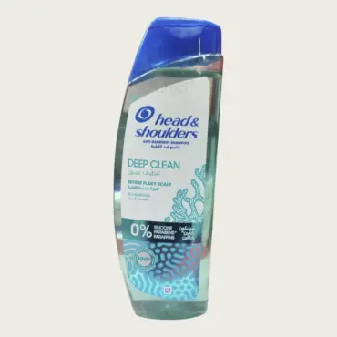 Head & Shoulders Deep Clean Anti-Dandruff Shampoo for Severe Flaky Scalp 400ml – Deep Cleansing & Flake Control