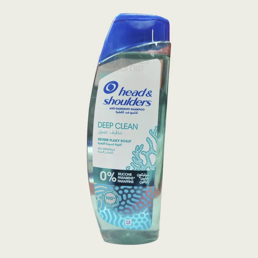 Head & Shoulders Deep Clean Anti-Dandruff Shampoo for Severe Flaky Scalp 400ml – Deep Cleansing & Flake Control Head & Shoulders Deep Clean Anti-Dandruff Shampoo for Severe Flaky Scalp 400ml – Deep Cleansing & Flake Control