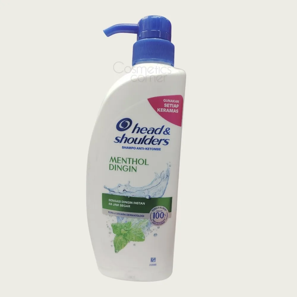 Head & Shoulders Menthol Dingin Anti-Dandruff Shampoo 400ml – Cool Menthol Scalp Care Head & Shoulders Menthol Dingin Anti-Dandruff Shampoo 400ml – Cool Menthol Scalp Care