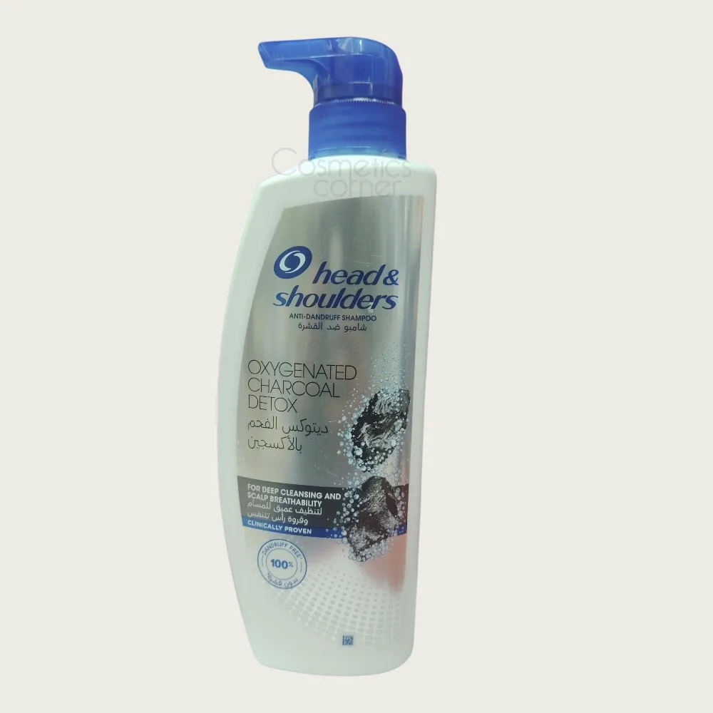 Head & Shoulders Oxygenated Charcoal Detox Anti-Dandruff Shampoo 500ml – Deep Scalp Cleansing & Dandruff Protection Head & Shoulders Oxygenated Charcoal Detox Anti-Dandruff Shampoo 500ml – Deep Scalp Cleansing & Dandruff Protection