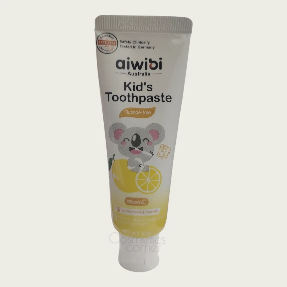 Aiwibi Kids Toothpaste Vitamin C & Lemon Flavor 60g (1 Years+) – Gentle Kids Toothpaste Aiwibi Kids Toothpaste Vitamin C & Lemon Flavor 60g (1 Years+) – Gentle Kids Toothpaste