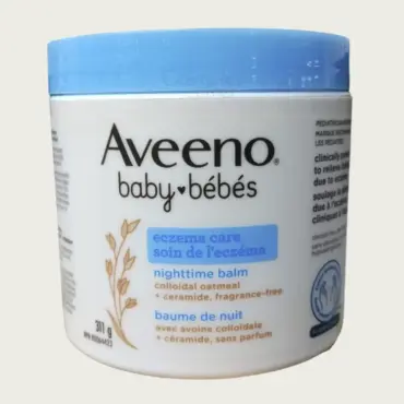 Aveeno Baby Eczema Care Nighttime Balm 311g – Baby Eczema, Dry & Sensitive Skin Care