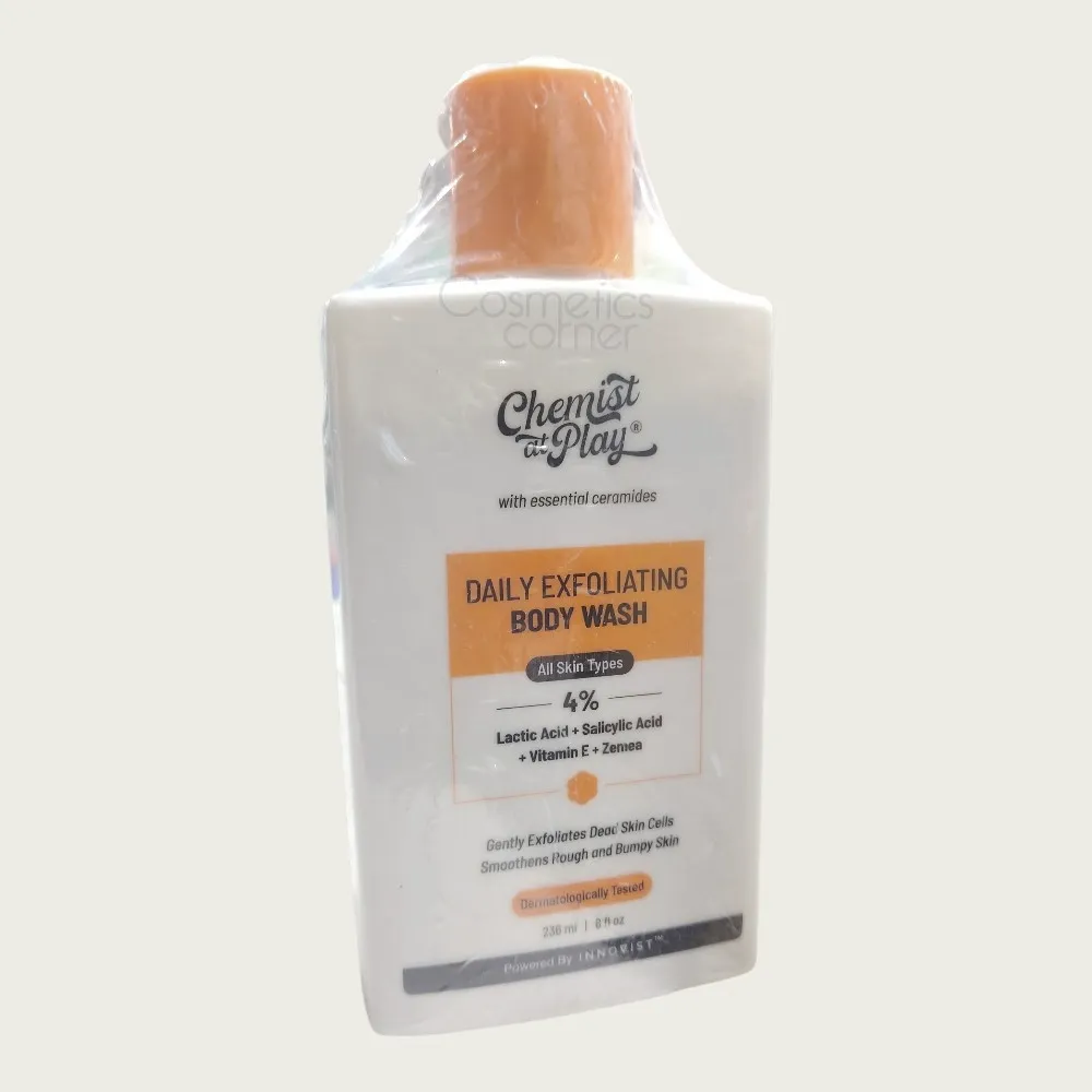 Chemist at Play Daily Exfoliating Body Wash 236ml – Gentle Exfoliation & Smooth Skin Care Chemist at Play Daily Exfoliating Body Wash 236ml – Gentle Exfoliation & Smooth Skin Care
