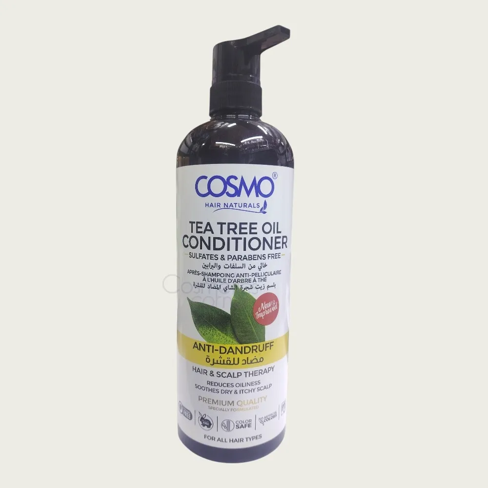 Cosmo Tea Tree Oil Anti-Dandruff Conditioner 1000ml – Scalp Care & Dandruff Control Conditioner Cosmo Tea Tree Oil Anti-Dandruff Conditioner 1000ml – Scalp Care & Dandruff Control Conditioner