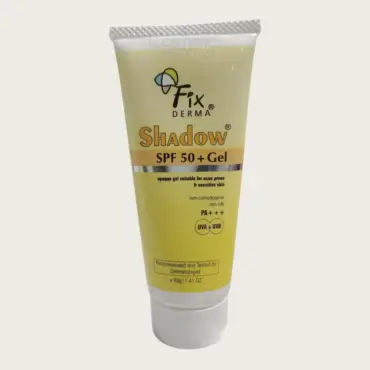 Fixderma Shadow SPF50+ Gel 40g – Lightweight, Oil-Free & Non-Greasy Face Sunscreen