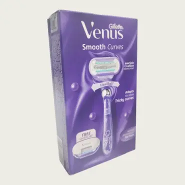 Gillette Venus Smooth Curves Women's Hair Removal Razor – Smooth & Gentle Shaving