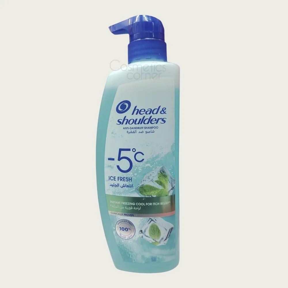 Head & Shoulders Ice Fresh Anti-Dandruff Shampoo 500ml – Cooling Scalp Care & Dandruff Protection Head & Shoulders Ice Fresh Anti-Dandruff Shampoo 500ml – Cooling Scalp Care & Dandruff Protection