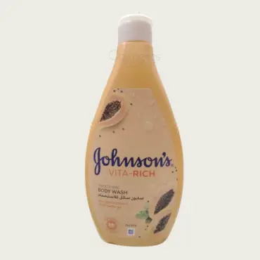 Johnson’s Vita-Rich Smoothing Body Wash with Papaya Extract 400ml– Nourishing & Smoothing Body Wash