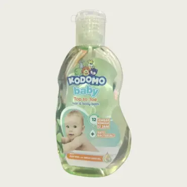Kodomo Baby Top to Toe Hair & Body Bath 200ml – Gentle 2-in-1 Baby Hair & Body Wash