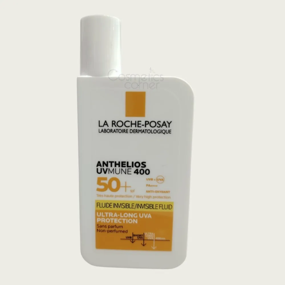 La Roche-Posay Anthelios UVMune 400 Invisible Fluid SPF50+ 50ml – Lightweight Face Sunscreen & High UV Protection La Roche-Posay Anthelios UVMune 400 Invisible Fluid SPF50+ 50ml – Lightweight Face Sunscreen & High UV Protection