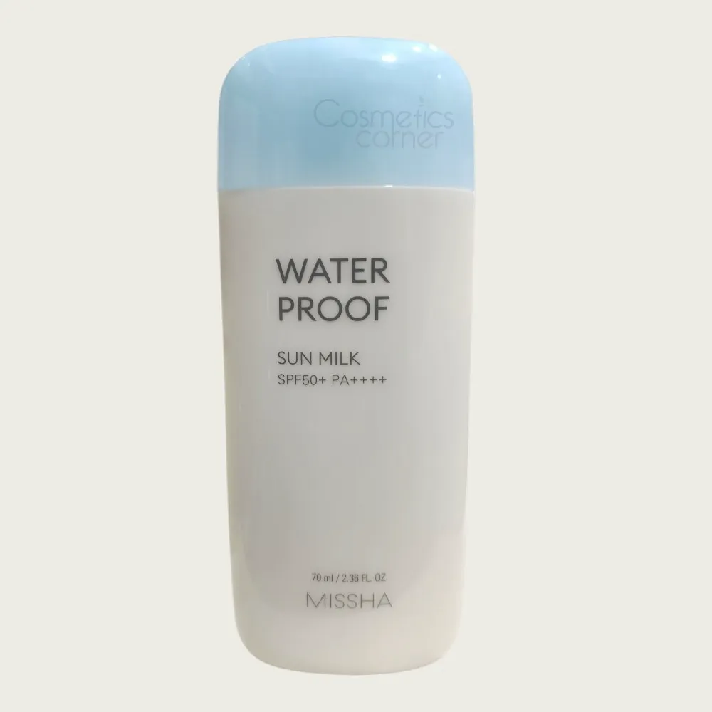 Missha All Around Safe Block Waterproof Sun Milk SPF50+ PA++++ 70ml – Water-Resistant UV Missha All Around Safe Block Waterproof Sun Milk SPF50+ PA++++ 70ml – Water-Resistant UV