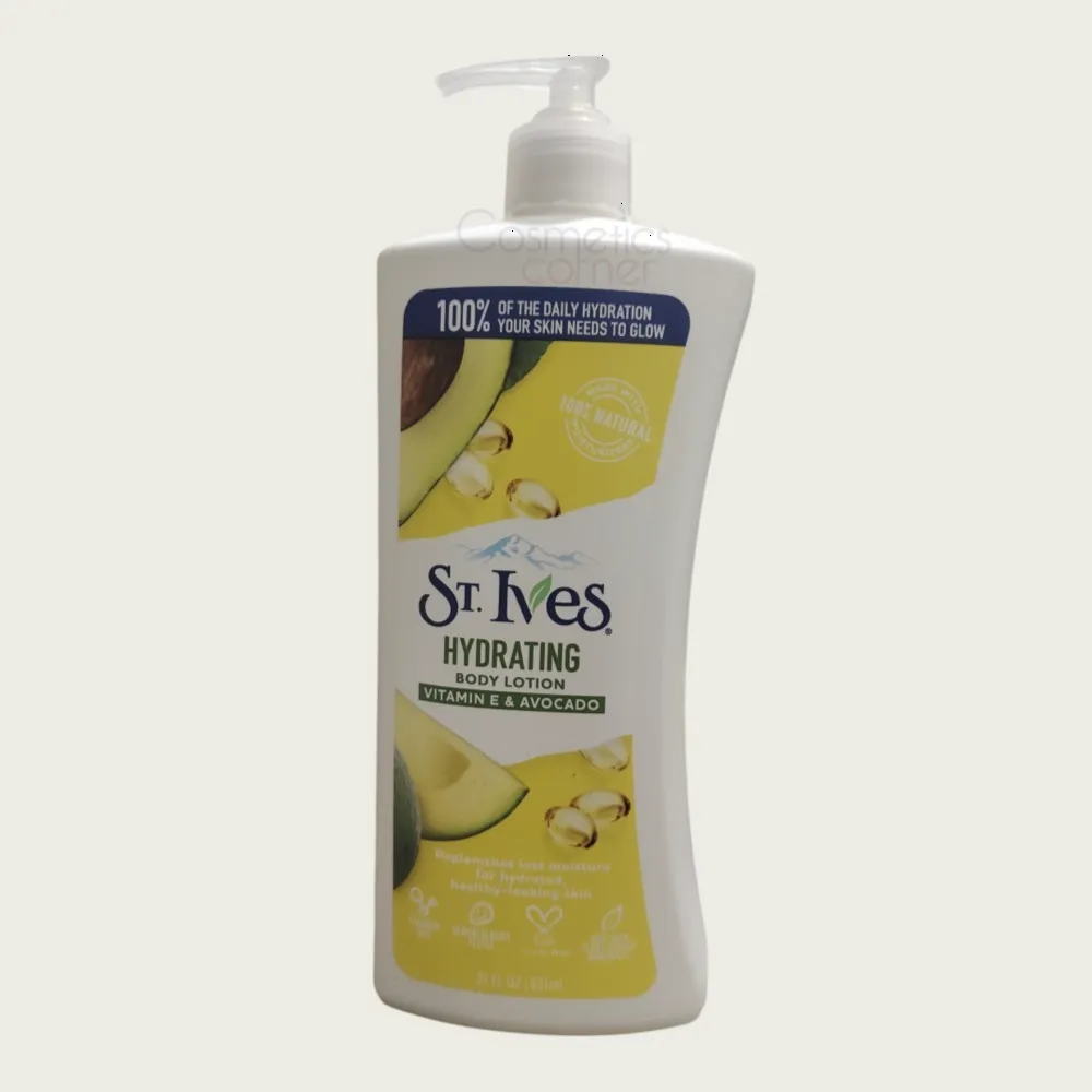 St. Ives Daily Hydrating Vitamin E & Avocado Body Lotion 621ml – Moisturizing & Nourishing Body Care St. Ives Daily Hydrating Vitamin E & Avocado Body Lotion 621ml – Moisturizing & Nourishing Body Care