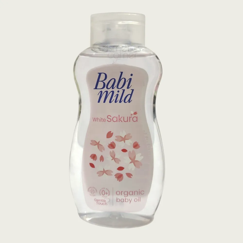 Babi Mild White Sakura Organic Baby Oil 200ml – Baby Massage & Moisturizing Oil Babi Mild White Sakura Organic Baby Oil 200ml – Baby Massage & Moisturizing Oil