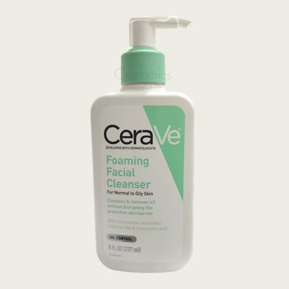 CeraVe Foaming Facial Cleanser for Normal to Oily Skin 237ml – Face Cleanser CeraVe Foaming Facial Cleanser for Normal to Oily Skin 237ml – Face Cleanser