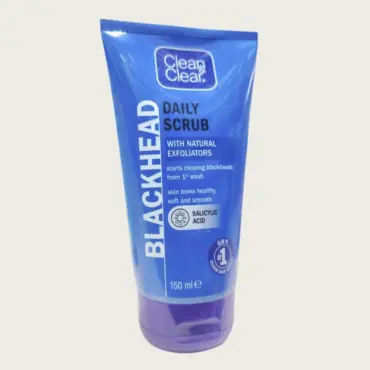 Clean & Clear Blackhead Clearing Daily Scrub 150ml – Face Scrub for Blackhead & Pore Care