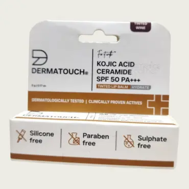 Dermatouch Kojic Acid Ceramide SPF50 PA+++ Tinted Wine Lip Balm 5g – Tinted Lip Care