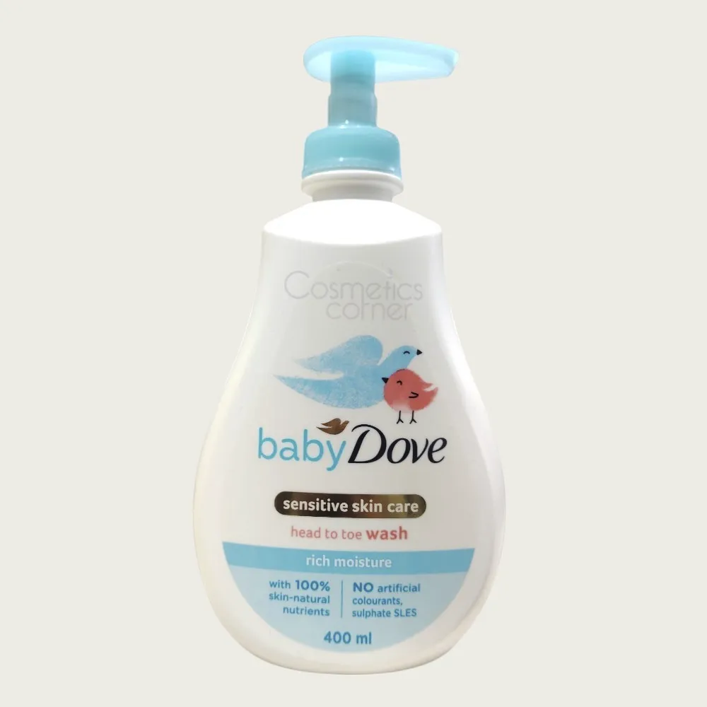 Dove Baby Rich Moisture Head to Toe Wash 400ml – Baby Hair & Body Wash Dove Baby Rich Moisture Head to Toe Wash 400ml – Baby Hair & Body Wash