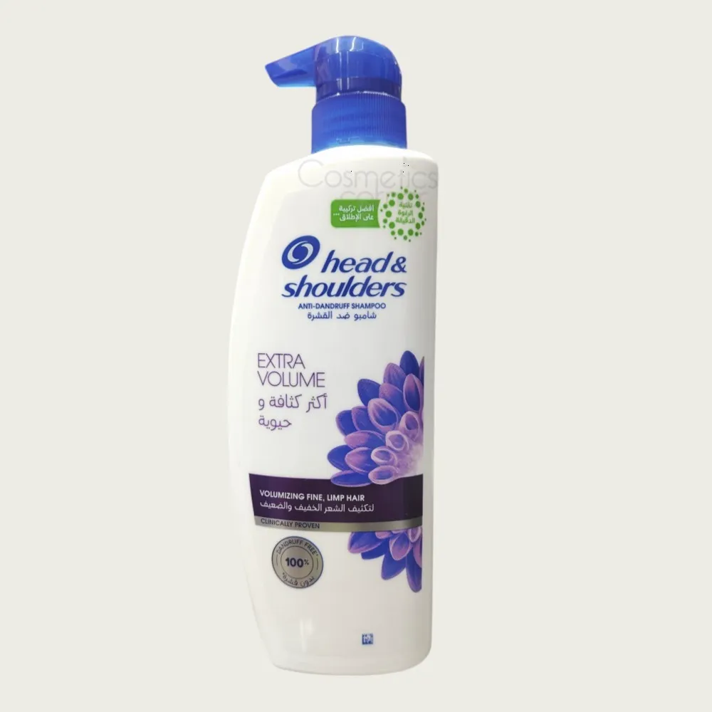 Head & Shoulders Extra Volume Anti-Dandruff Shampoo 500ml – Scalp Cleansing & Dandruff Care Head & Shoulders Extra Volume Anti-Dandruff Shampoo 500ml – Scalp Cleansing & Dandruff Care
