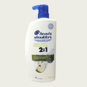 Head & Shoulders Green Apple Anti-Dandruff 2-in-1 Shampoo & Conditioner 835ml – Scalp & Hair Care