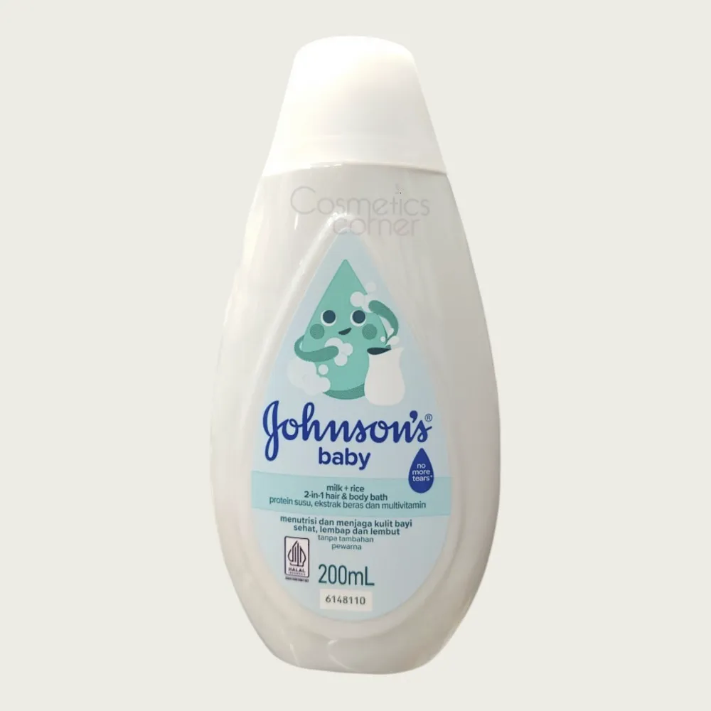 Johnson’s Baby Milk + Rice 2-in-1 Hair & Body Bath 200ml – Baby Hair & Body Wash Johnson’s Baby Milk + Rice 2-in-1 Hair & Body Bath 200ml – Baby Hair & Body Wash