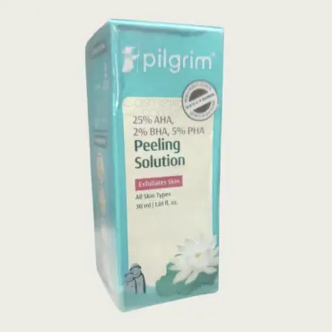 Pilgrim 25% AHA + 2% BHA + 5% PHA Peeling Solution 30ml – Exfoliating Face Peel for Smooth Skin