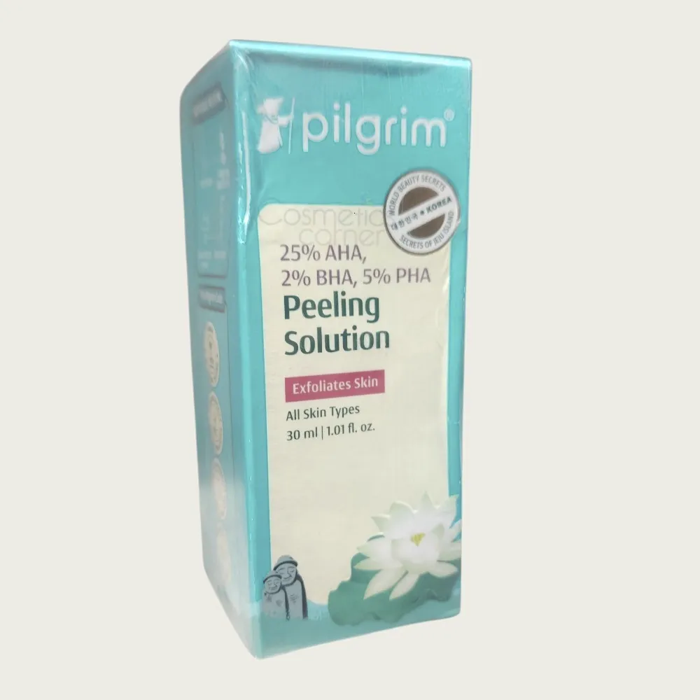 Pilgrim 25% AHA + 2% BHA + 5% PHA Peeling Solution 30ml – Exfoliating Face Peel for Smooth Skin Pilgrim 25% AHA + 2% BHA + 5% PHA Peeling Solution 30ml – Exfoliating Face Peel for Smooth Skin